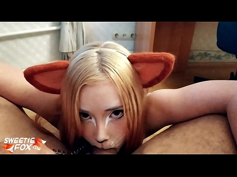 ❤️ ʻAle ʻo Kitsune i ka ʻāʻī a me ka cum i loko o kona waha ️❌ Ano porn ia makou ﹏